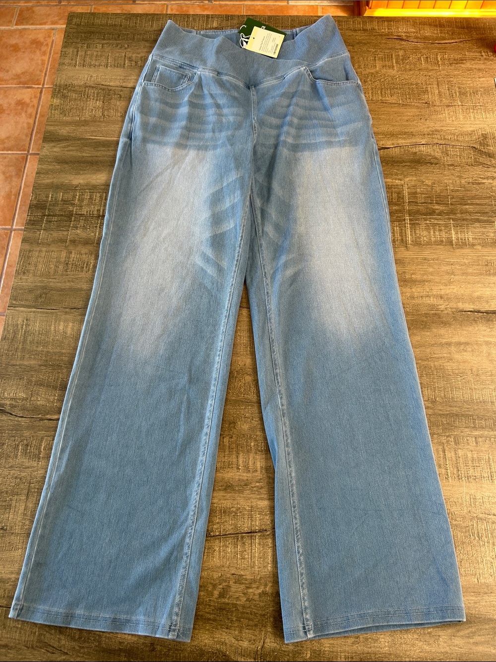 HALARA Light Blue Wide-Leg Jeans